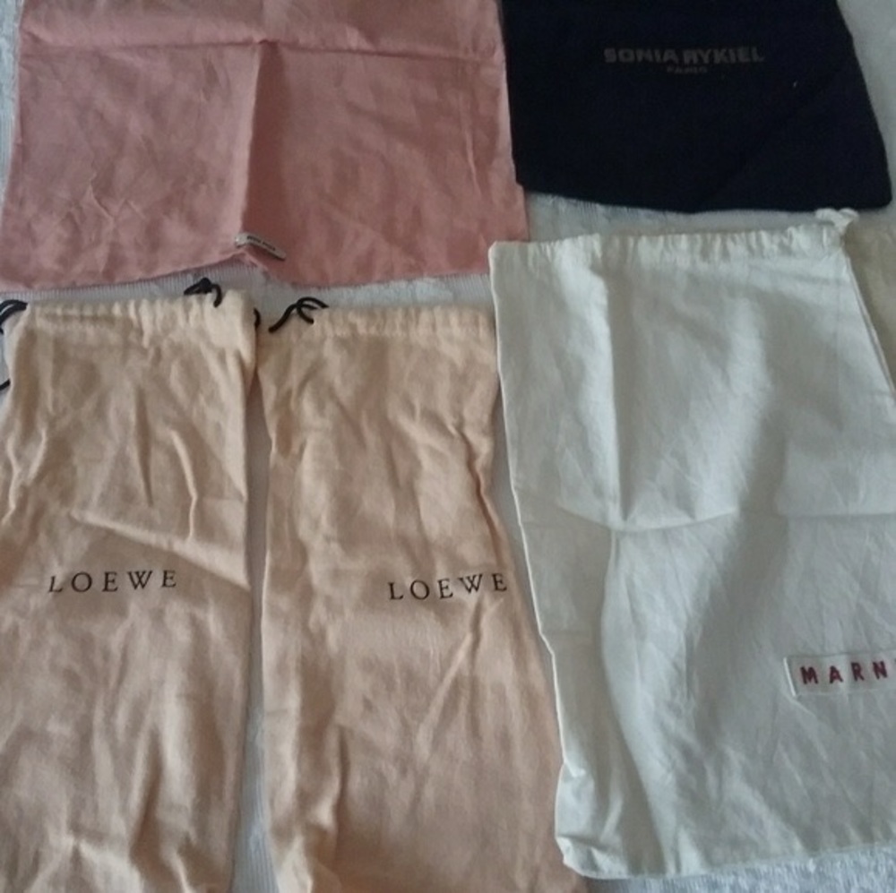 Dust shoes bag, Marni, Miu Miu, Sonia Rykel.
